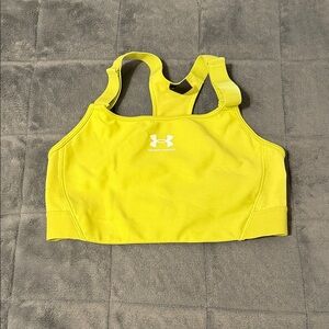 Under Armour Vibrant Yellow Athletic Bra